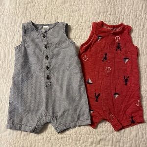 6 Month Sleeveless Romper Bundle